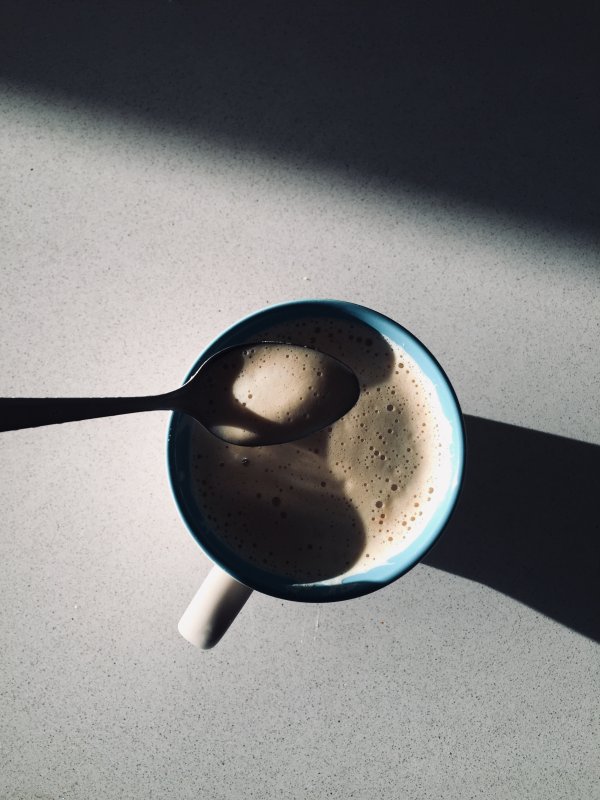 cappuccino in the morning