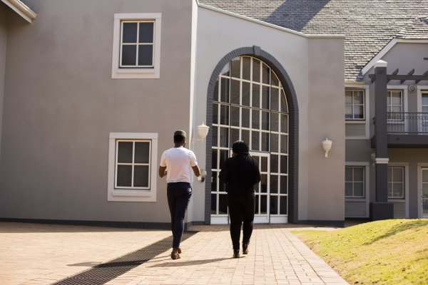 Black entrepreneurs walking