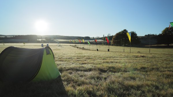 Campsite in the morning