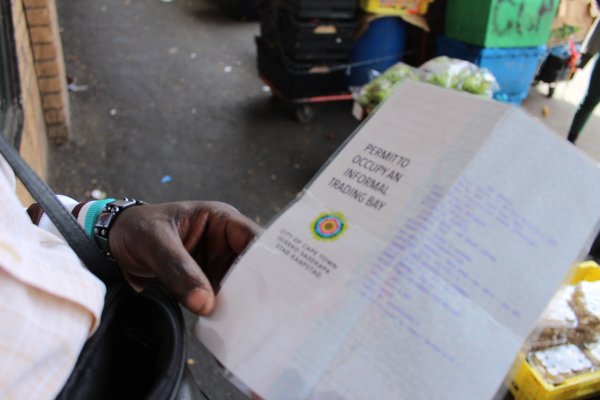 Informal trading permit in Cape Town