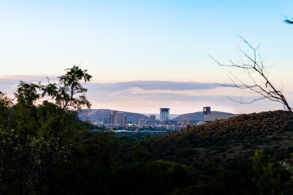 Pretoria City Center seen from Groenkloof Nature Reserve
