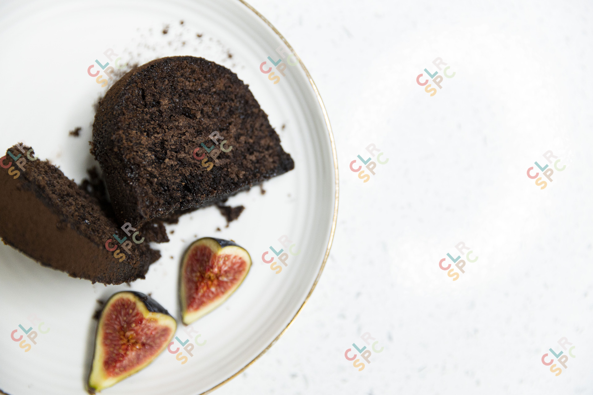 Cake pieces on a plate