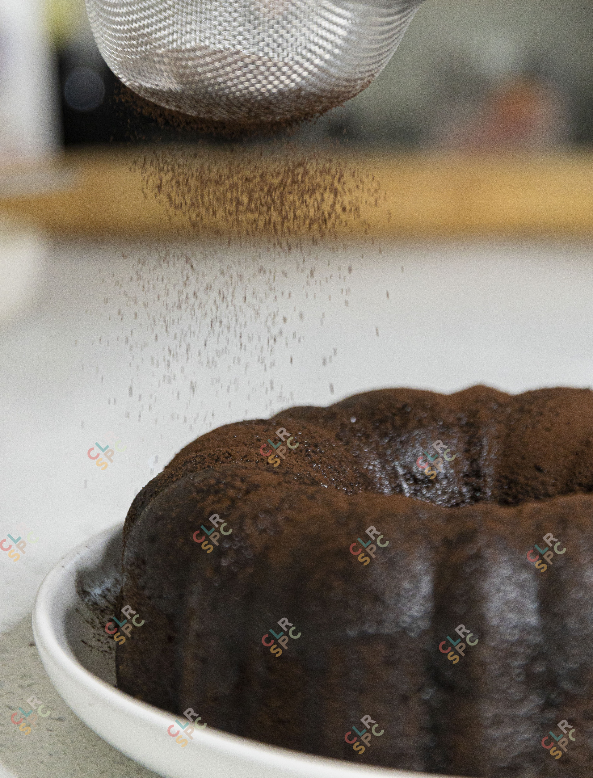 chocolate cake with sprinkles