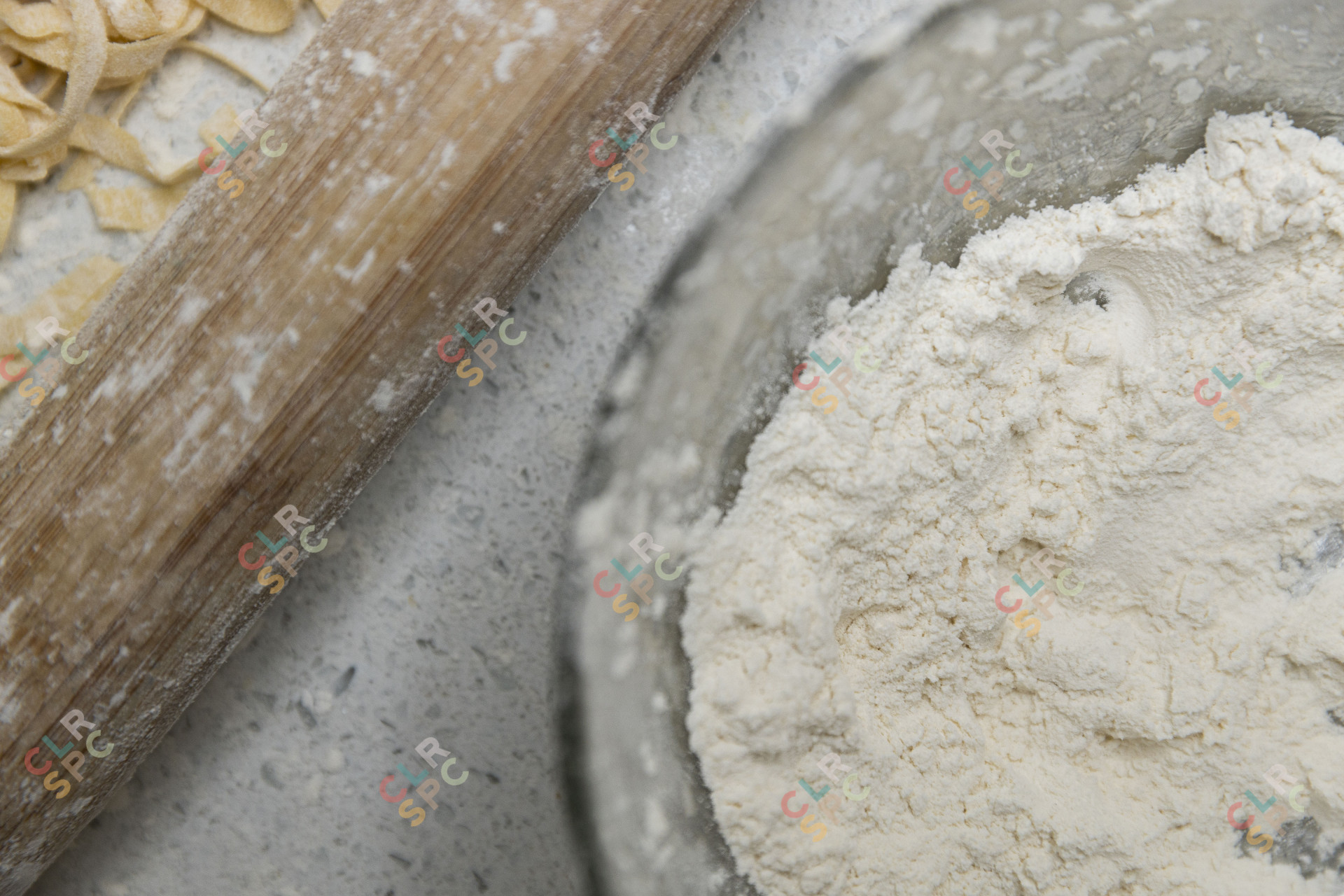 Flour and pasta roller