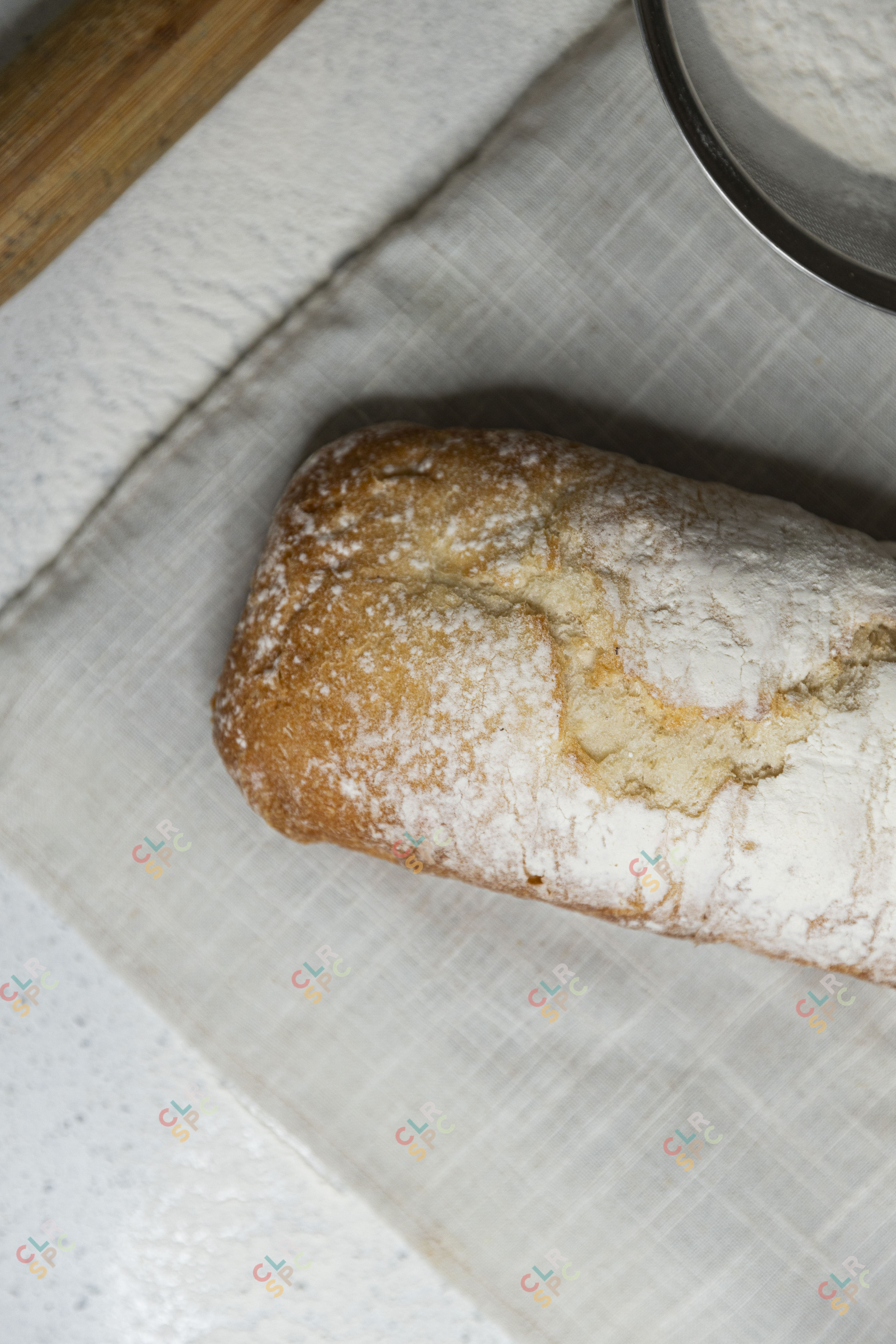 Home made bread on a table