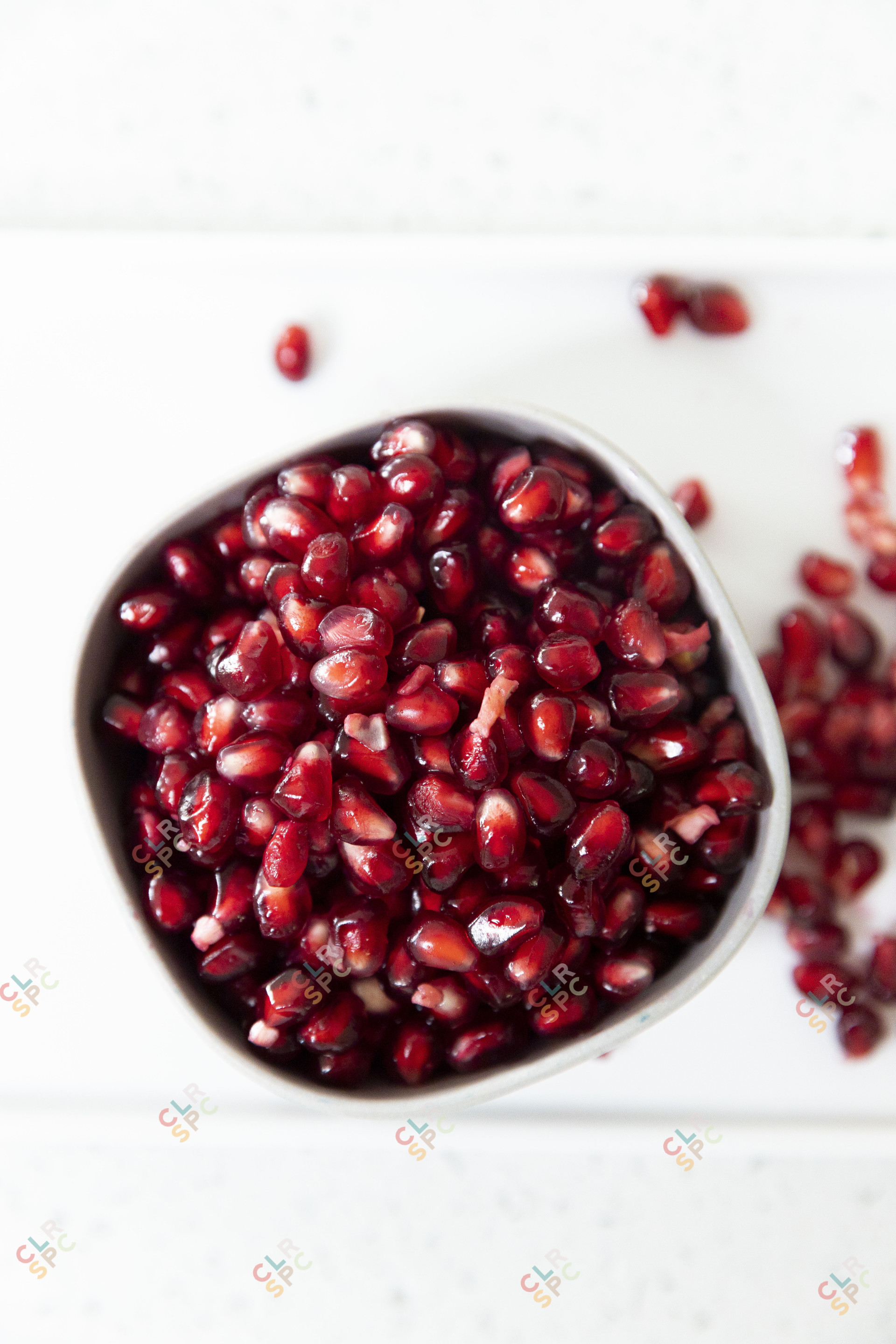 Red berries in a dish
