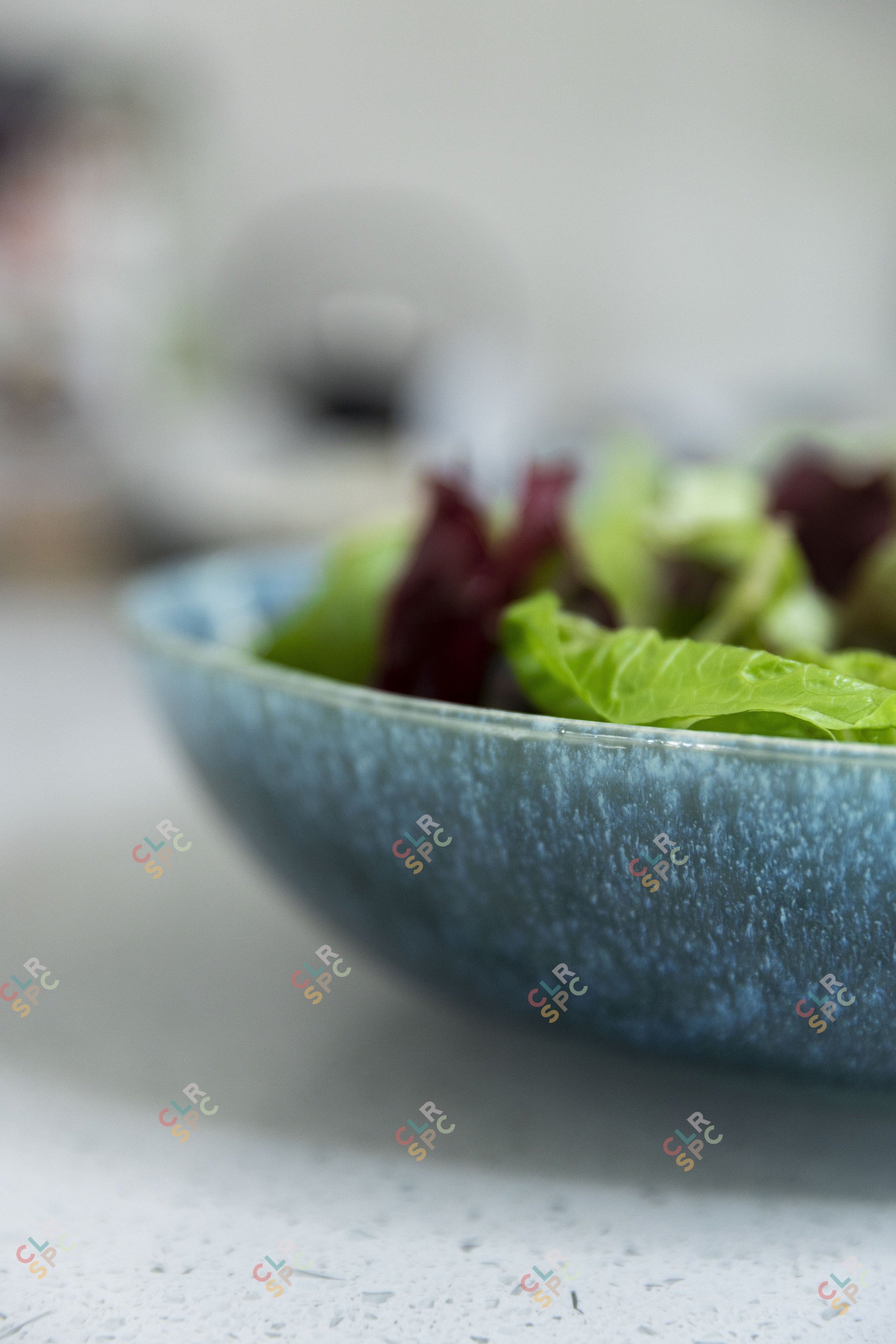 Bowl with green salad