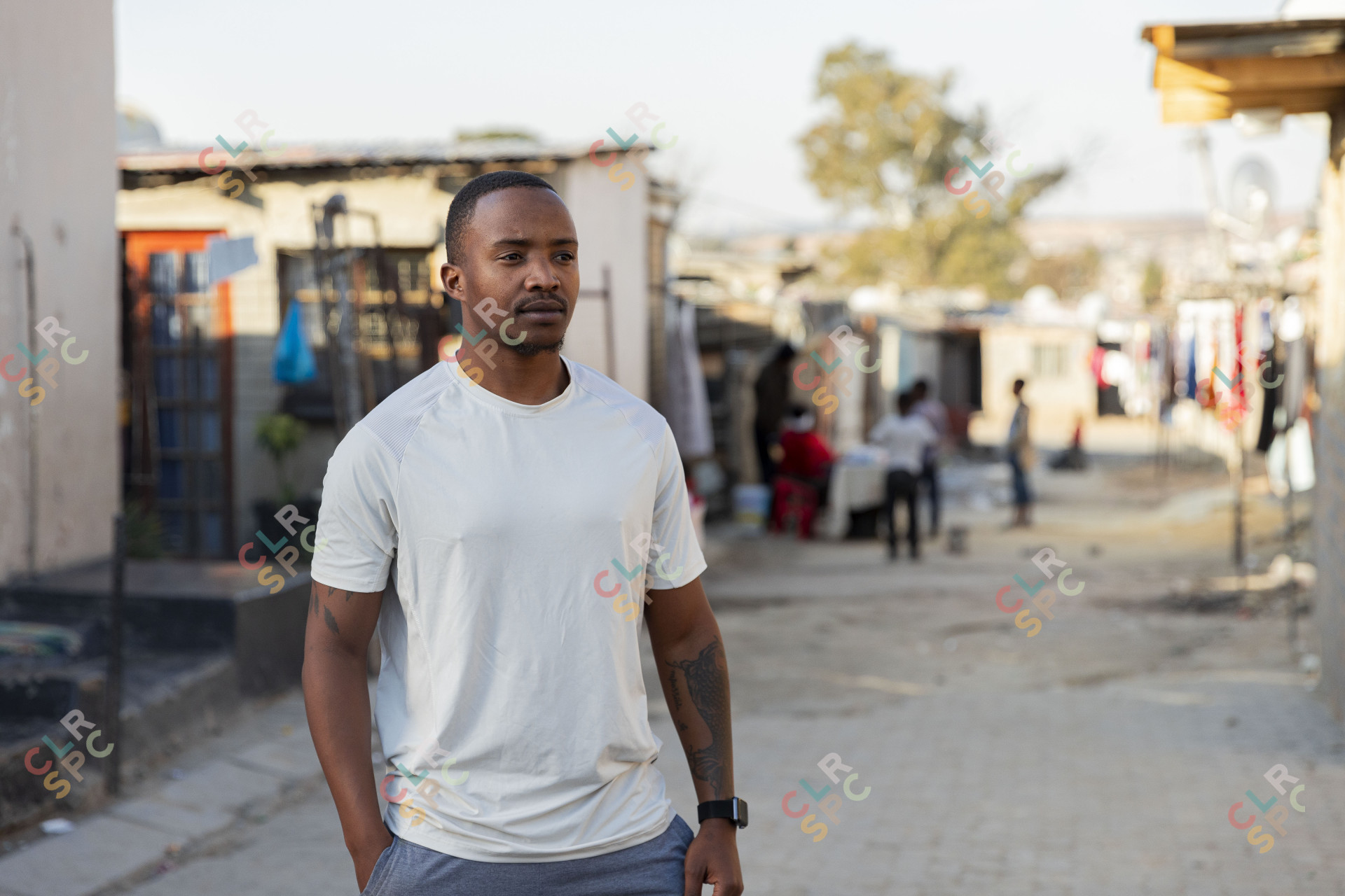 Black man posing ekasi