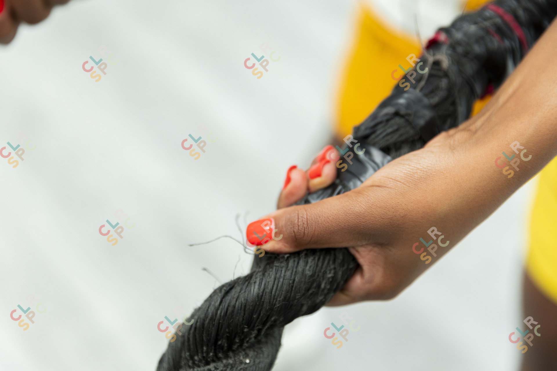 Rope training at the gym