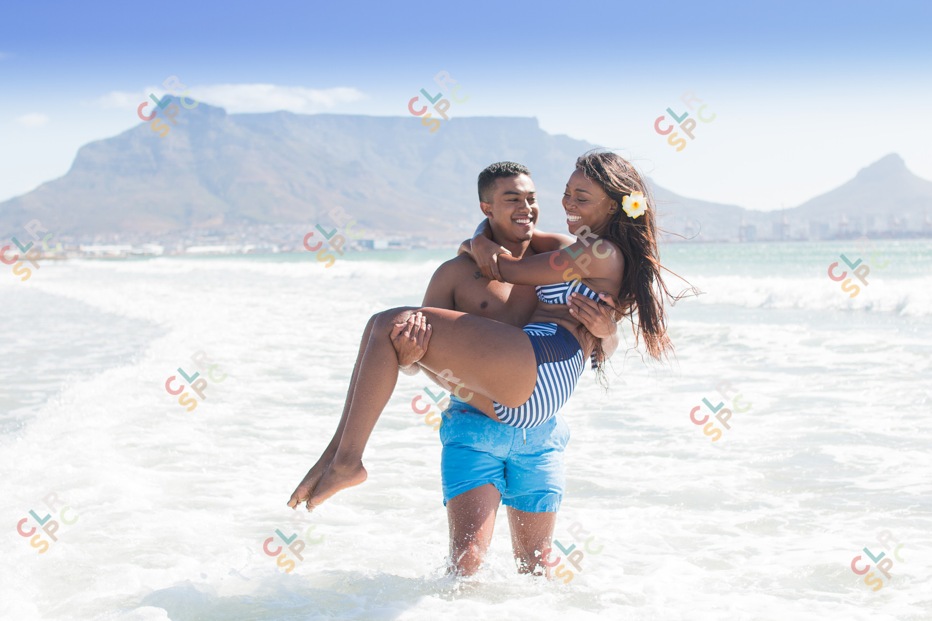 Couple having fun at the beach