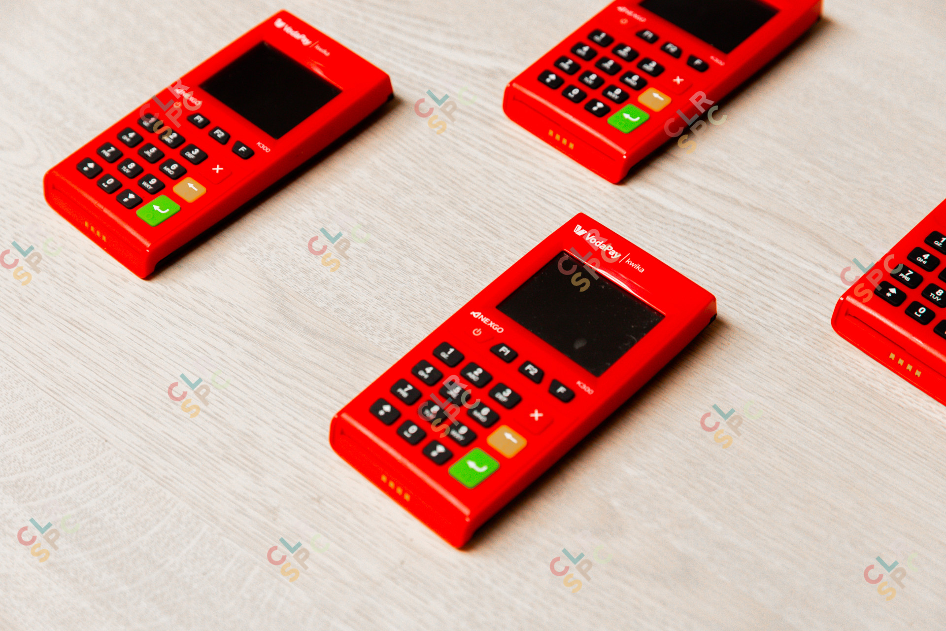 Red vodacom card machine