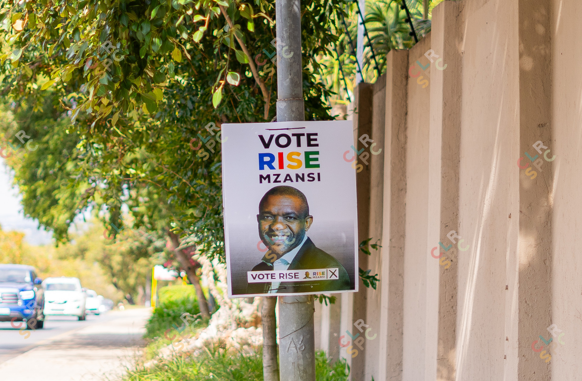 Rise Mzansi political sign with Songezo