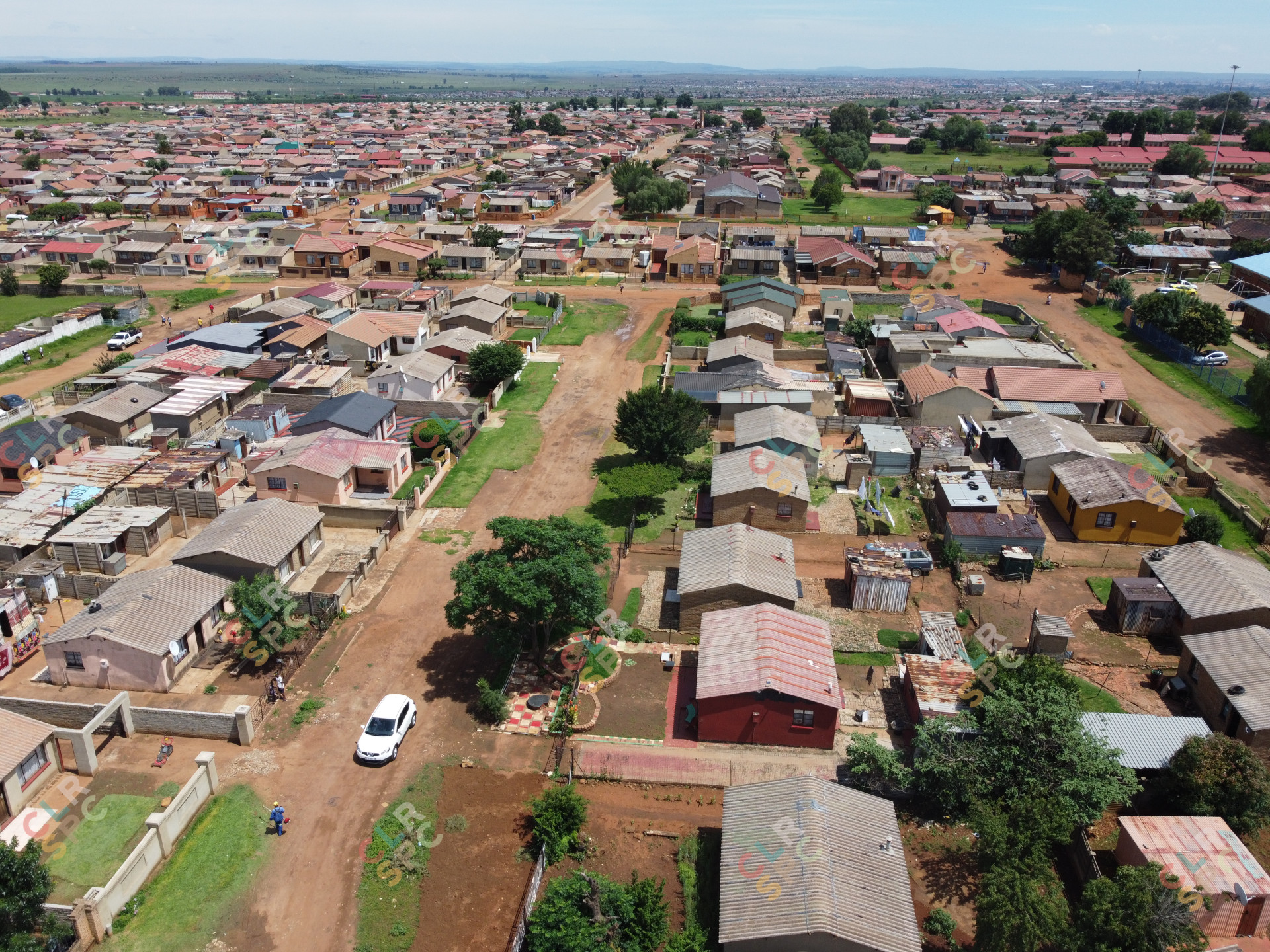 Zone 14 Sebokeng houses from above