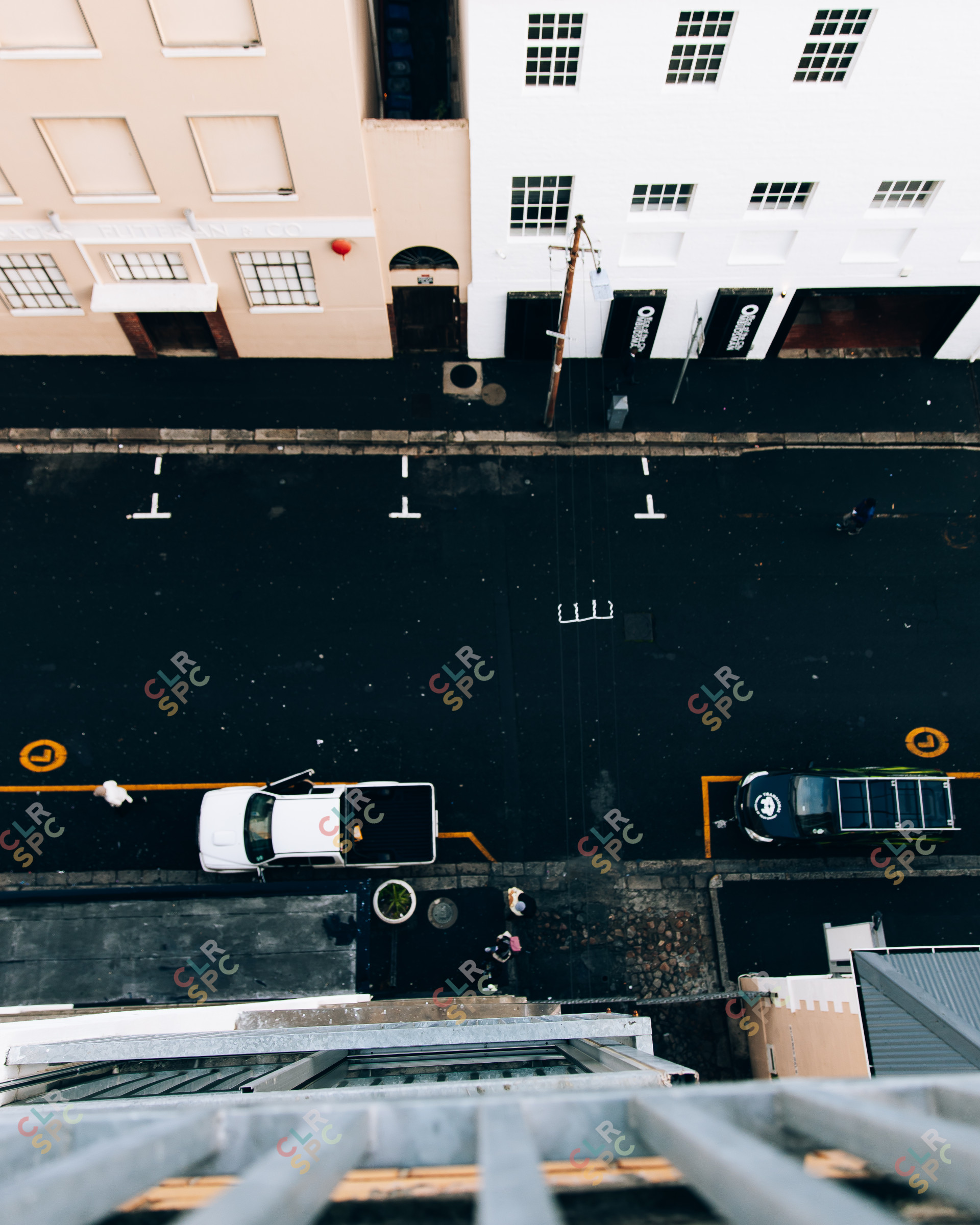 Looking down Cape Town streets