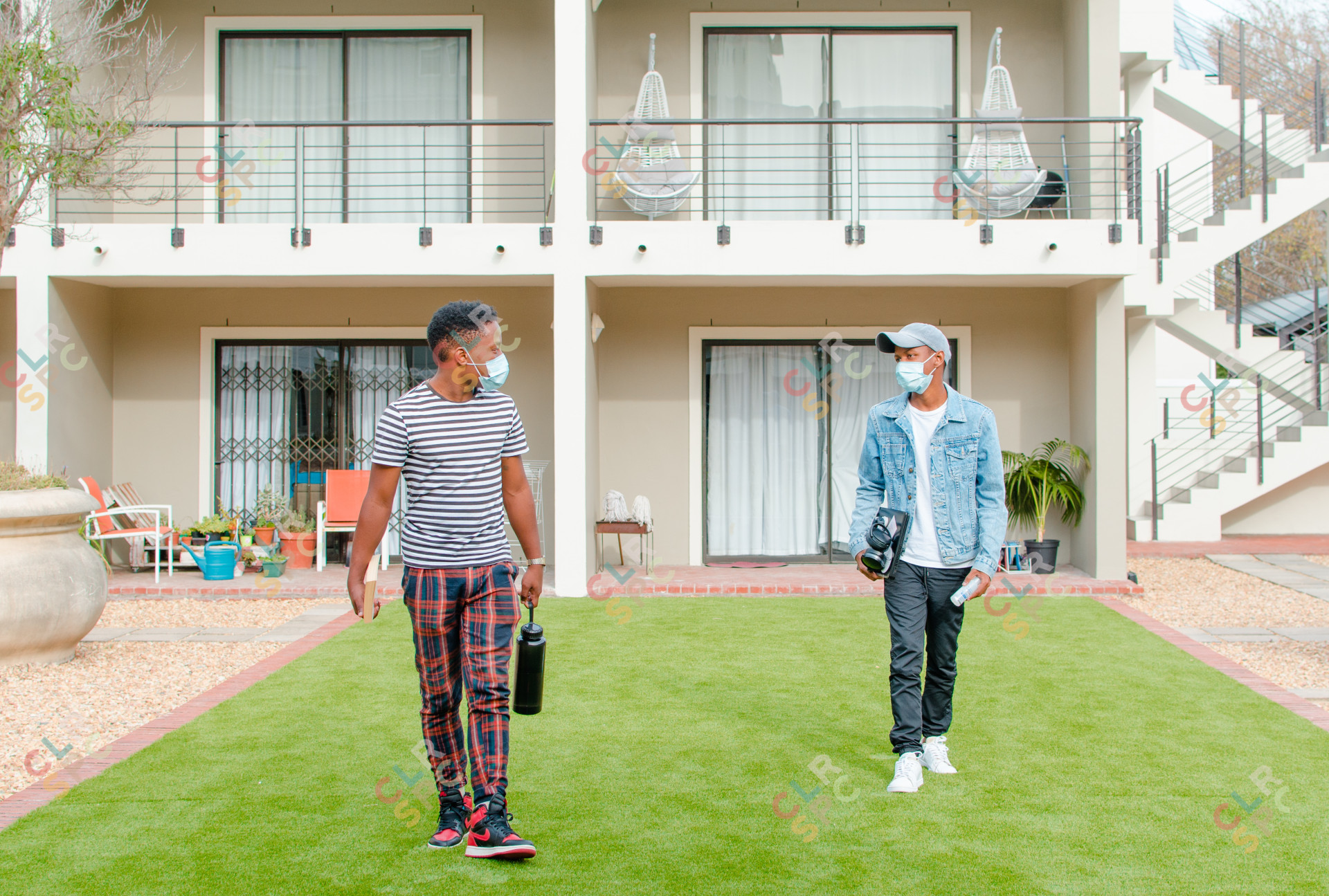 Black Men Walking during Lockdown