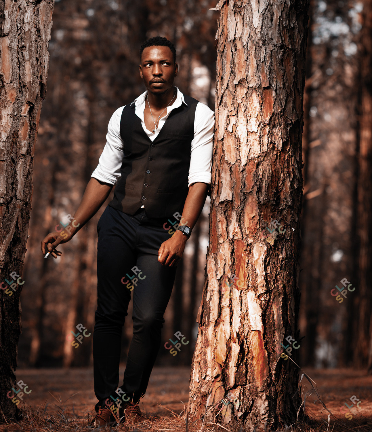 Man Smoking by Forrest