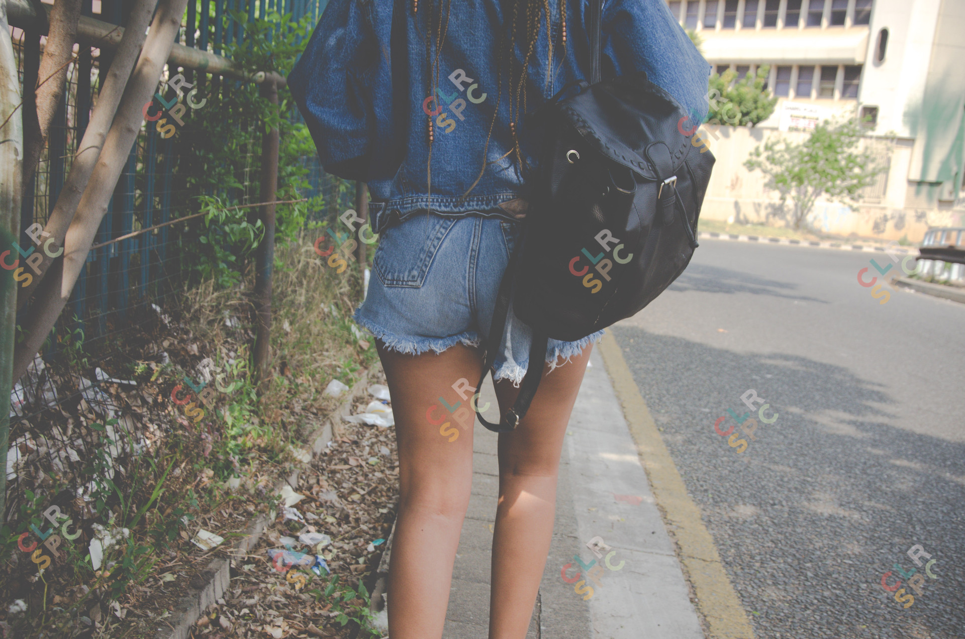 Black Lady in Denim