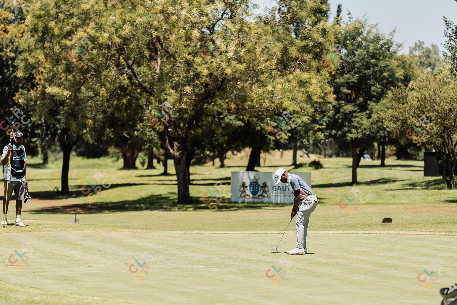 Black golfer putting on the green - Sunshine Tour 10