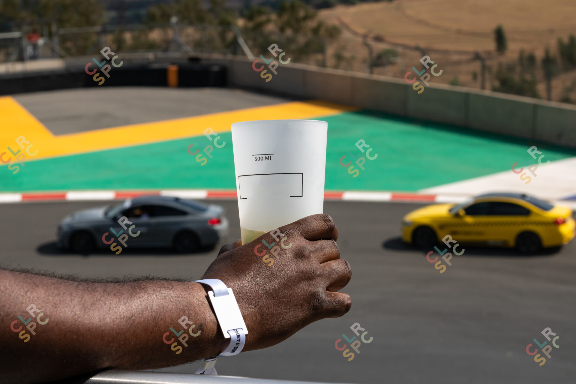 Man holding a drink glass