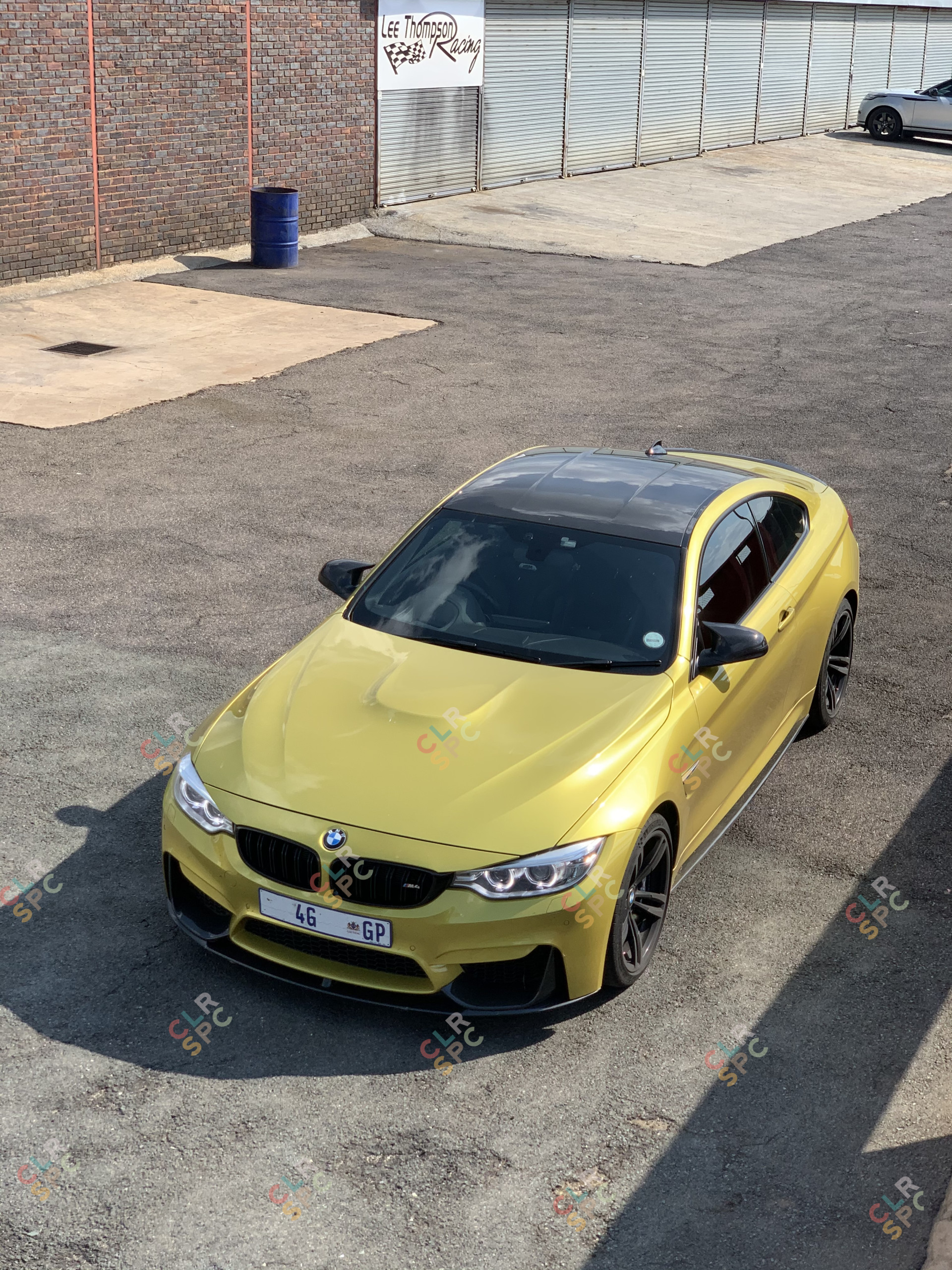 BMW M4 yellow car